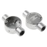 RS PRO Galvanised Steel Conduit Fitting 25 mm M4 Black 228-794