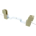 BJB Halogen Lamp Holder R7 Screw Mount Copper, 250V, 6A, 500W, 137mm Length, 42mm Width, Twin Tungsten Holder 25.803.3814.00