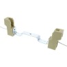 BJB Halogen Lamp Holder R7 Screw Mount Copper, 250V, 6A, 500W, 137mm Length, 42mm Width, Twin Tungsten Holder 25.803.3814.00