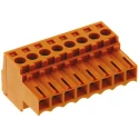 Weidmüller BL Series Pluggable Terminal Block, 8 Contacts, 3.5 mm Pitch, 1 Row, 300 V, Orange, Female 1597420000