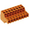 Weidmüller BL Series Pluggable Terminal Block, 8 Contacts, 3.5 mm Pitch, 1 Row, 300 V, Orange, Female 1597420000