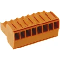 Weidmüller BL Series Pluggable Terminal Block, 8 Contacts, 3.5 mm Pitch, 1 Row, 300 V, Orange, Female 1597420000