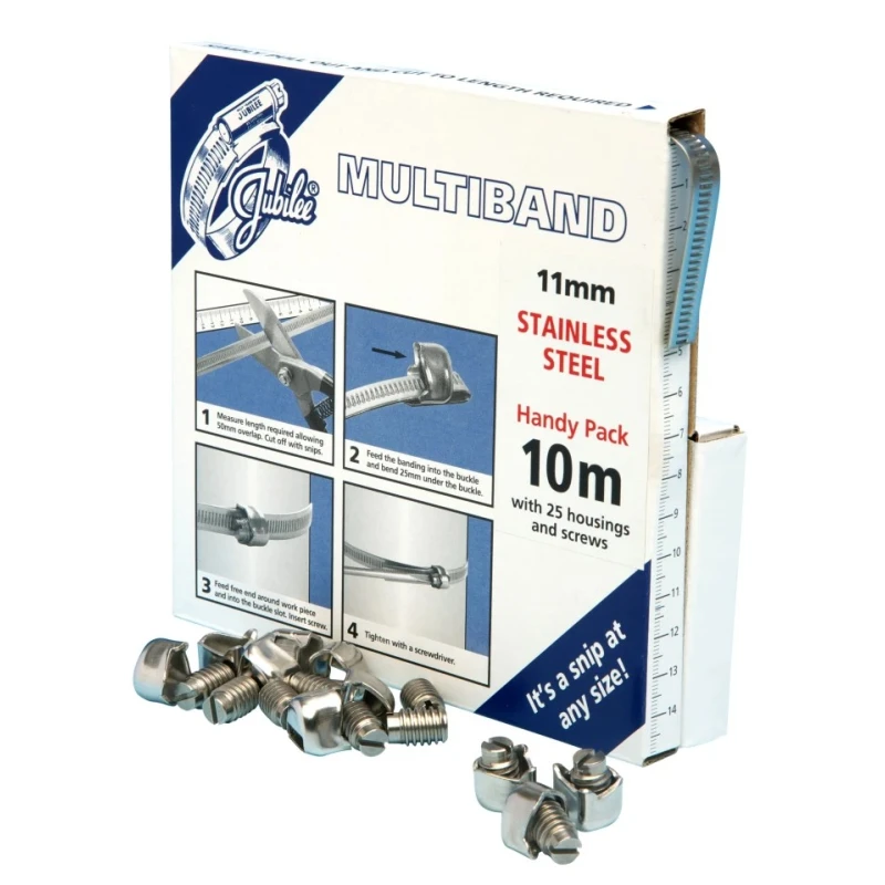Jubilee Stainless Steel Handy Pack Banding Kit, 25 Pieces, 10 Sizes, MB1806