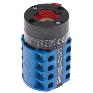 Kraus & Naimer Rotary Knob Actuator, 3 Position, 60° Angle, 20A, Panel Mount, IP65, 660V CA10.A213/GBA001.*FT