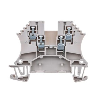 Weidmüller WDU Series Feed Through Terminal Block, Brown, 1.5mm², 1-Level, Screw, 23A, 800V, 60x5.1x46.5mm, 1031400000
