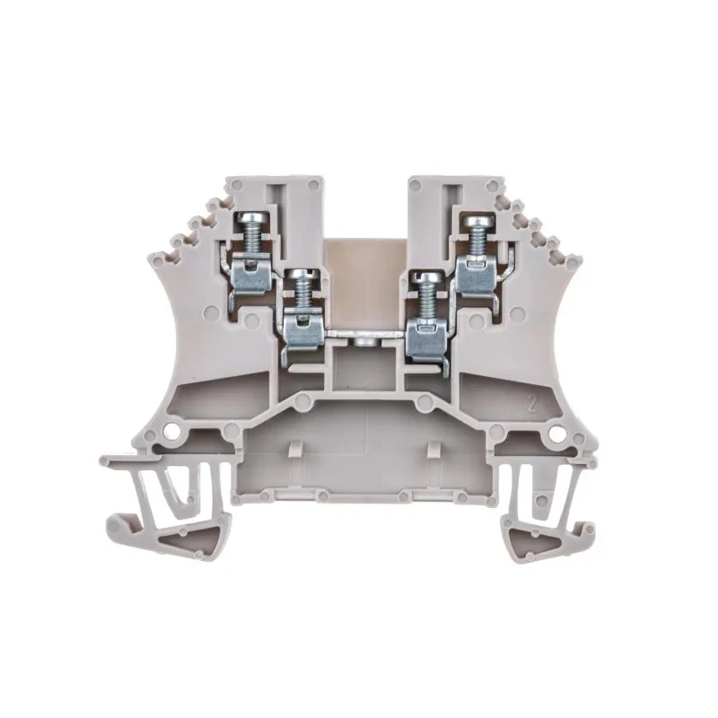 Weidmüller WDU Series Feed Through Terminal Block, Brown, 1.5mm², 1-Level, Screw, 23A, 800V, 60x5.1x46.5mm, 1031400000