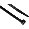 RS PRO Cable Tie Non-Releasable 190mm x 4.8mm Black Polyamide 66 Flame Retardant 233-461