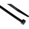 RS PRO Cable Tie Non-Releasable 190mm x 4.8mm Black Polyamide 66 Flame Retardant 233-461