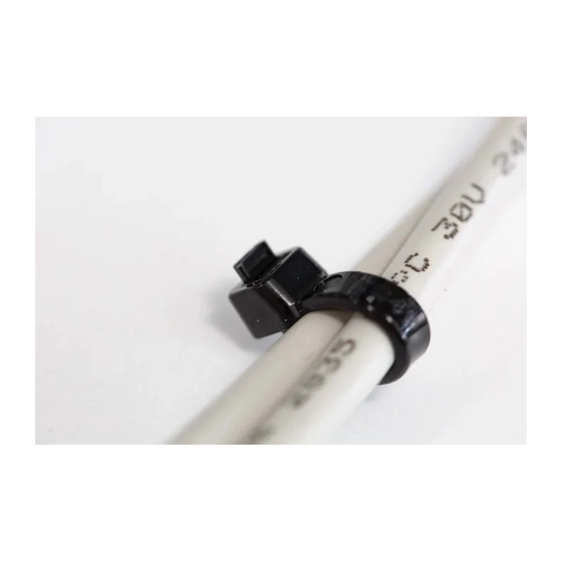 RS PRO Cable Tie Non-Releasable 190mm x 4.8mm Black Polyamide 66 Flame Retardant 233-461