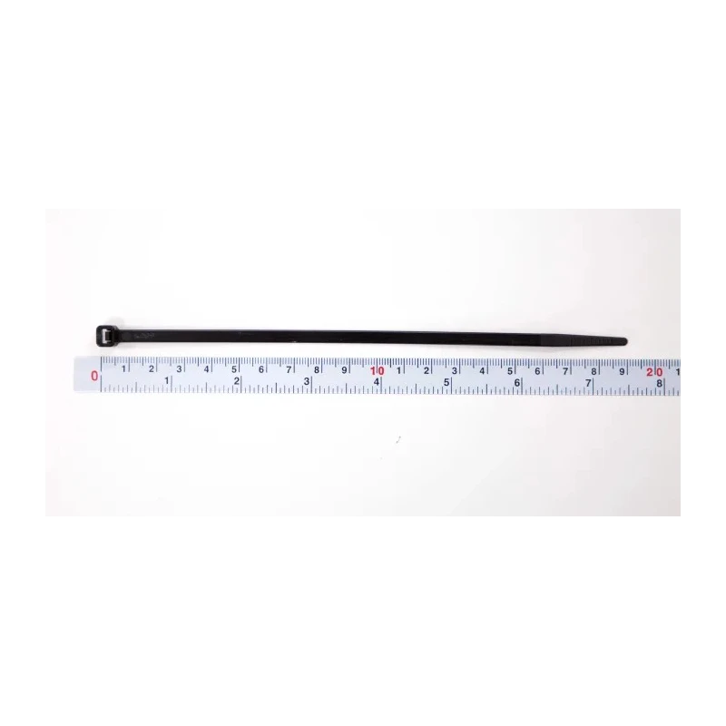 RS PRO Cable Tie Non-Releasable 190mm x 4.8mm Black Polyamide 66 Flame Retardant 233-461