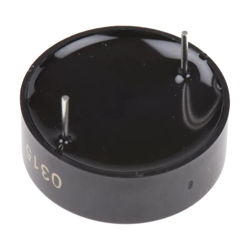 RS PRO Piezo Buzzer 80 dB Through Hole Continuous Internal, 9 mm Height, 3–20V DC, 24 mm Diameter 238-044
