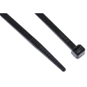 RS PRO Non-Releasable Cable Tie, Black Polyamide 66, 368 mm x 4.8 mm, Flame Retardant, 233-483