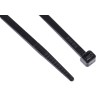 RS PRO Non-Releasable Cable Tie, Black Polyamide 66, 368 mm x 4.8 mm, Flame Retardant, 233-483