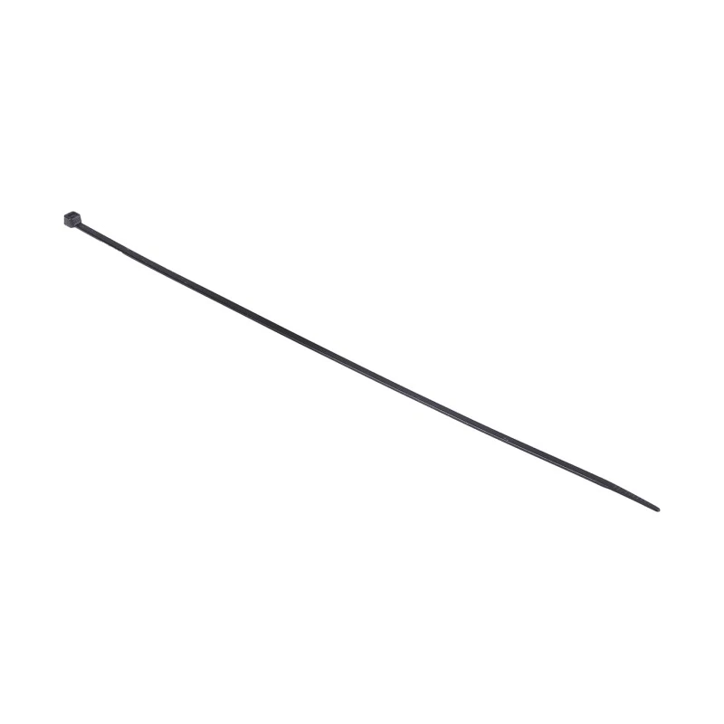 RS PRO Non-Releasable Cable Tie, Black Polyamide 66, 368 mm x 4.8 mm, Flame Retardant, 233-483