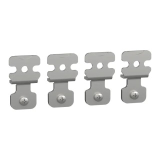 Schneider Electric PanelSeT SFN Accessoires Wall Mount Bracket Set, Stainless Steel, 42mm Width, 74mm Height, 12mm NSYPFCX