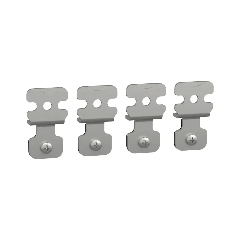 Schneider Electric PanelSeT SFN Accessoires Wall Mount Bracket Set, Stainless Steel, 42mm Width, 74mm Height, 12mm NSYPFCX