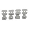 Schneider Electric PanelSeT SFN Accessoires Wall Mount Bracket Set, Stainless Steel, 42mm Width, 74mm Height, 12mm NSYPFCX