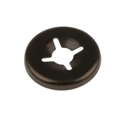 RS PRO Enamelled Stainless Steel Open Push-On Fastener, 2 mm Shaft, 9.5 mm OD, RoHS, C67S, 172-307