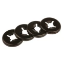 RS PRO Enamelled Stainless Steel Open Push-On Fastener, 2 mm Shaft, 9.5 mm OD, RoHS, C67S, 172-307