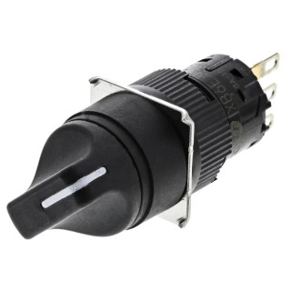 Schneider Electric Harmony XB6 Rotary Selector Switch, Stay Put Handle, 2 Positions, 16mm Cutout, IP65 XB6EAD221P