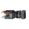 Schneider Electric Harmony XB6 Series Push Button Switch, 16 mm Panel Cutout, SPDT, Slide, IP65, Square, Quick XB6CA25B
