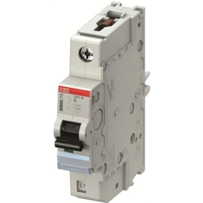 ABB SMISSLINE TP S400M Miniature Circuit Breaker, 1-Pole, 4A, Type B, 400V AC, 250V DC, 10 kA, DIN 2CCS571001R0045 S401M-B4