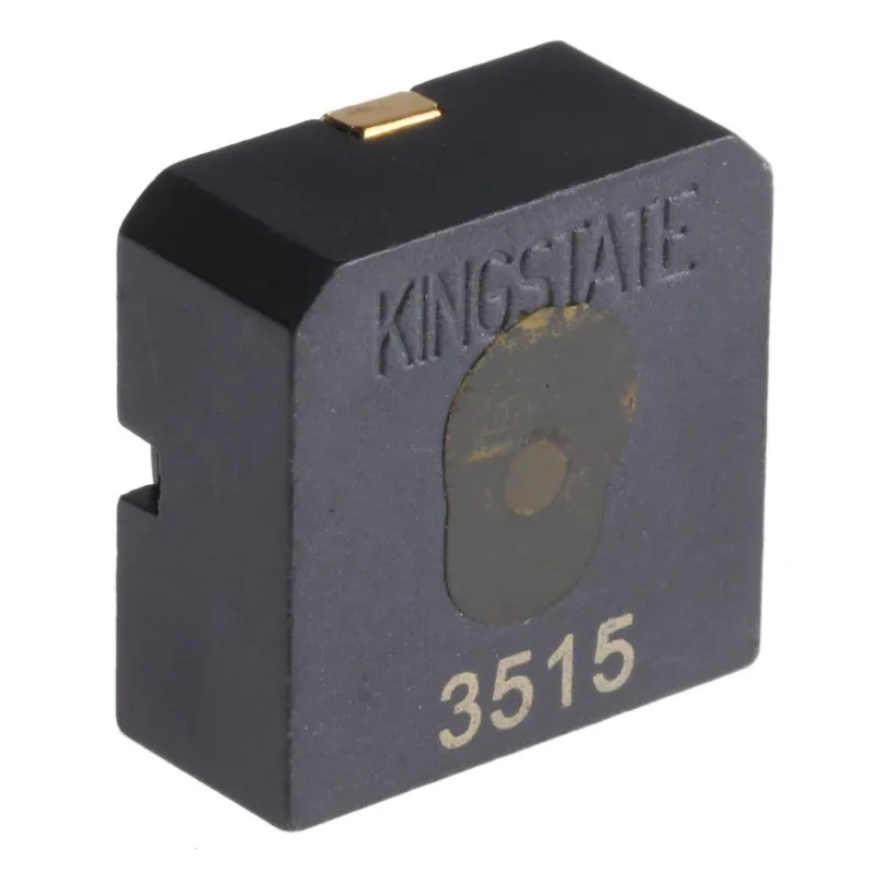 RS PRO Surface Mount Piezo Buzzer, 88 dB, Continuous Tone, External Drive, 20V AC Max, 16.9 mm × 7.8 mm, Model 0237984P