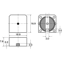 RS PRO Surface Mount Piezo Buzzer, 88 dB, Continuous Tone, External Drive, 20V AC Max, 16.9 mm × 7.8 mm, Model 0237984P