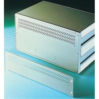 RS PRO Grey Steel Ventilated Rack Rear Panel 6U 84HP 426.72mm 179-112