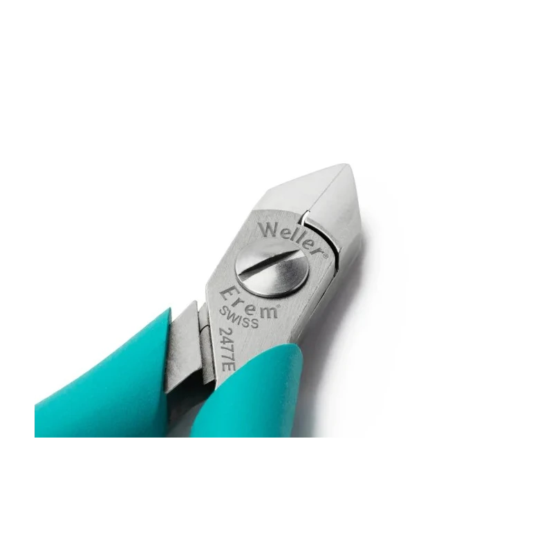 Weller Erem Flush ESD Safe Cable Cutter, Diagonal, Ergonomic Handle, 1.3mm Capacity, Special Steel, 127mm Length 2477E