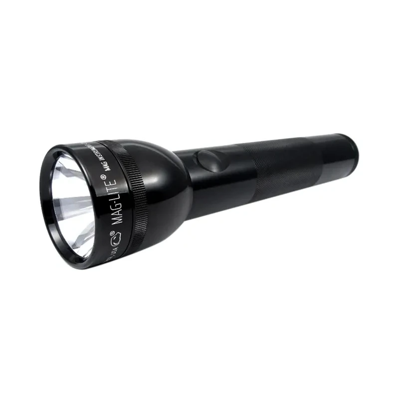 Maglite Incandescent Lamp Torch, Black, 27 lm, 254 mm Length, 2xD-Cell, IP44, Flood/Spot, Aluminium Body, S2D015