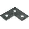 Unistrut Steel L Shape Bracket Galvanised Steel, 88.9 x 88.9 mm, 3 Hole, 14 mm Fixing, P 1036