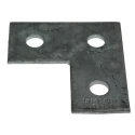 Unistrut Steel L Shape Bracket Galvanised Steel, 88.9 x 88.9 mm, 3 Hole, 14 mm Fixing, P 1036