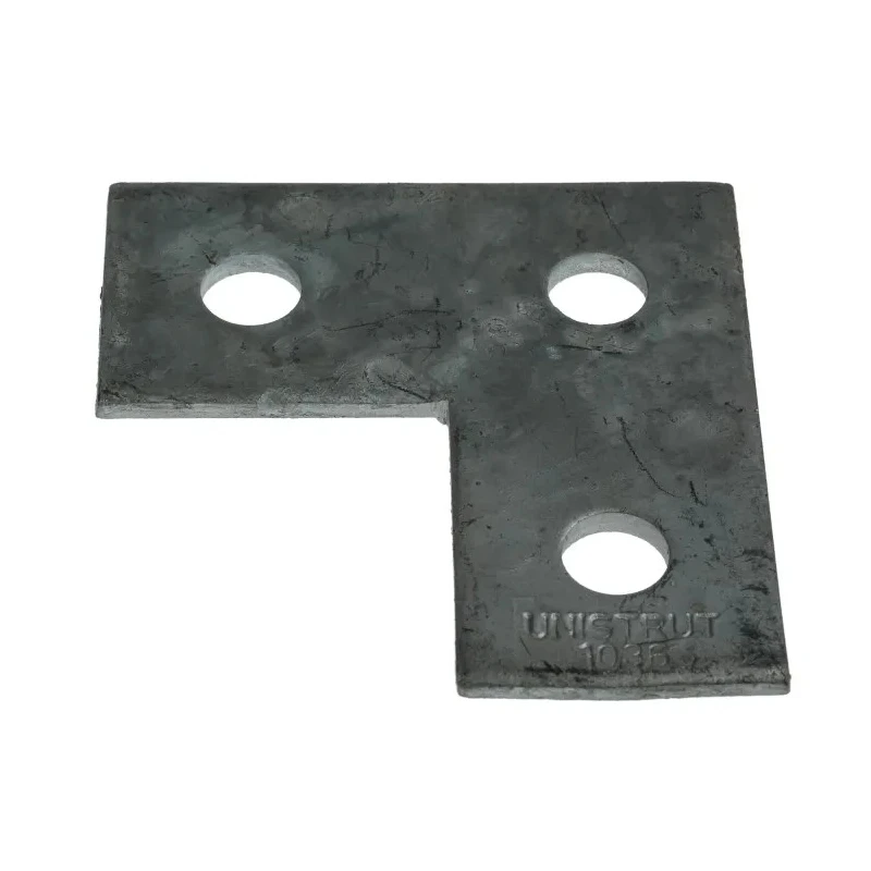 Unistrut Steel L Shape Bracket Galvanised Steel, 88.9 x 88.9 mm, 3 Hole, 14 mm Fixing, P 1036