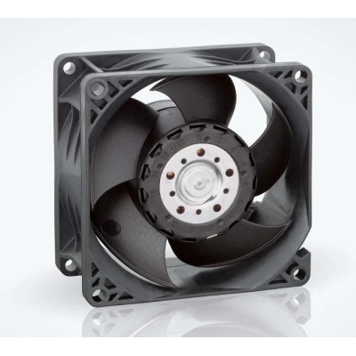 ebm-papst  8200 J Series Axial Fan 24V DC 132.6 m³/h 10.8 W 417 mA IP20 80x80x38 mm Ball Bearing