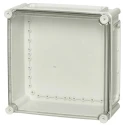 Fibox Flanged EK Series Polycarbonate Enclosure Grey Transparent Lid, IP67, IK08, 180x280x280 mm 