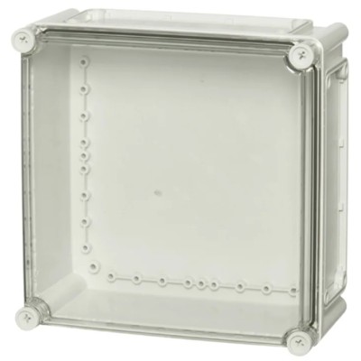 Fibox Flanged EK Series Polycarbonate Enclosure Grey Transparent Lid, IP67, IK08, 180x280x280 mm 