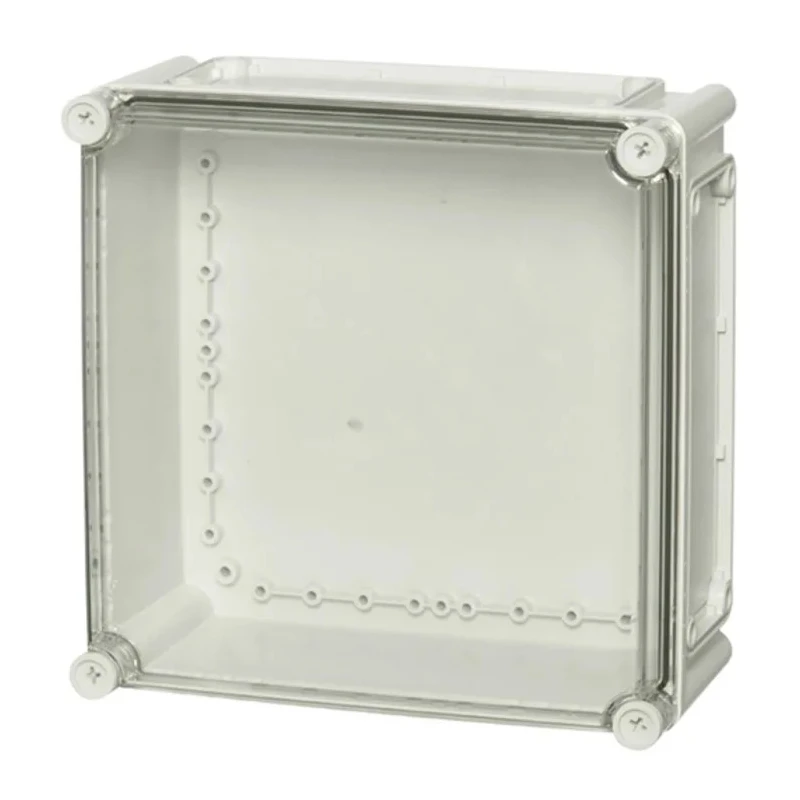 Fibox Flanged EK Series Polycarbonate Enclosure Grey Transparent Lid, IP67, IK08, 180x280x280 mm 