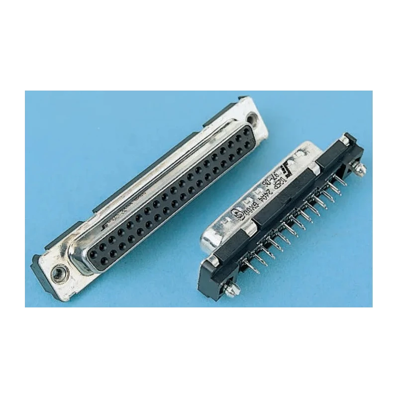 Amphenol Communications Solutions 25 Way Straight Through Hole D-Sub Connector, Female, 2.76 mm Pitch, 4-40 D25S24A4GX00LF