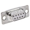 Amphenol Communications Solutions 9 Way Straight Panel Mount D-Sub Connector Female, 2.74 mm Pitch, Steel Housing DE09S064TLF