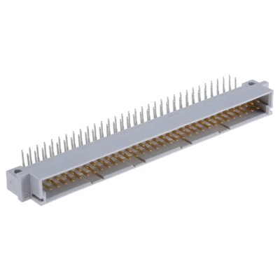 Amphenol ICC DIN 41612 Connector 64 Way 2.54 mm Pitch Right Angle Male Solder Class C2 Type B 86092645113755E1LF