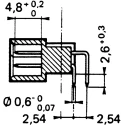 Amphenol ICC DIN 41612 Connector 64 Way 2.54 mm Pitch Right Angle Male Solder Class C2 Type B 86092645113755E1LF