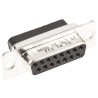 Amphenol Communications Solutions 8656 Series 15 Way Straight Female Cable D-Sub Connector 2.74 mm Pitch, Crimp 865615SLTLF