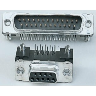 Amphenol Communications Solutions Delta D Right Angle 25-Way 2.76 mm Pitch Through Hole D-Sub Connector M3 D25P13A4GL00LF