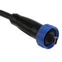 Bulgin USB Cable Male Mini USB Type B to Male USB Type A, 4.5 m, IP68, Polyvinyl Chloride Jacket, Black PX0441/4M50