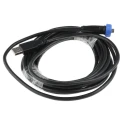 Bulgin USB Cable Male Mini USB Type B to Male USB Type A, 4.5 m, IP68, Polyvinyl Chloride Jacket, Black PX0441/4M50