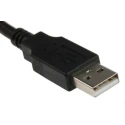 Bulgin USB Cable Male Mini USB Type B to Male USB Type A, 4.5 m, IP68, Polyvinyl Chloride Jacket, Black PX0441/4M50