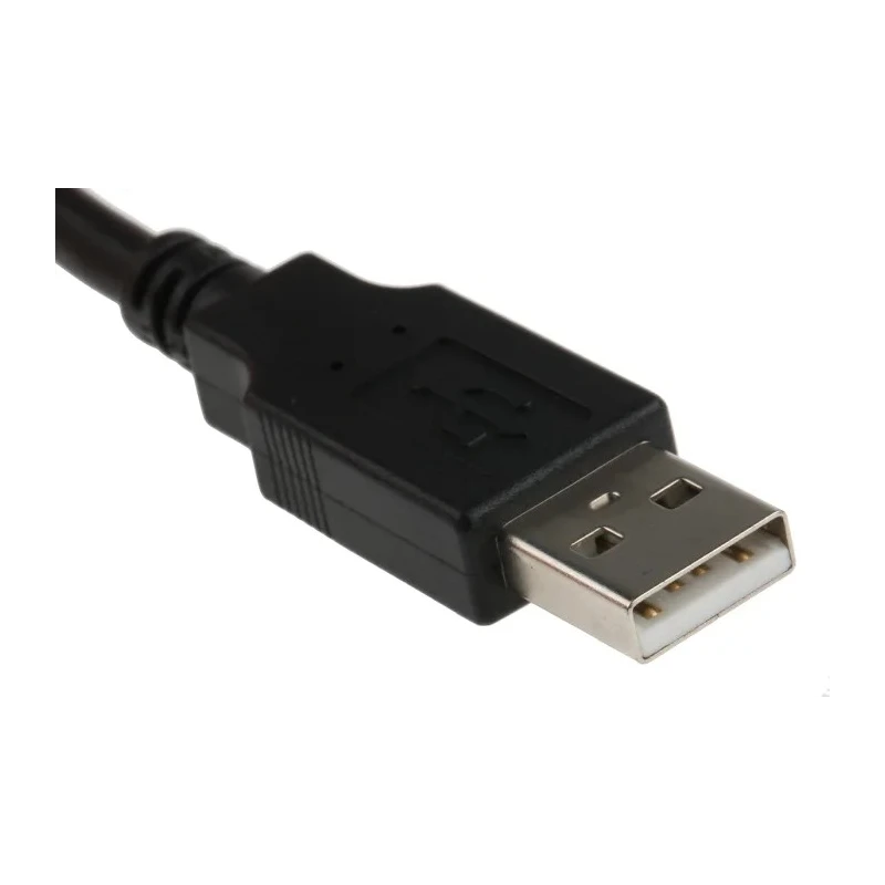 Bulgin USB Cable Male Mini USB Type B to Male USB Type A, 4.5 m, IP68, Polyvinyl Chloride Jacket, Black PX0441/4M50