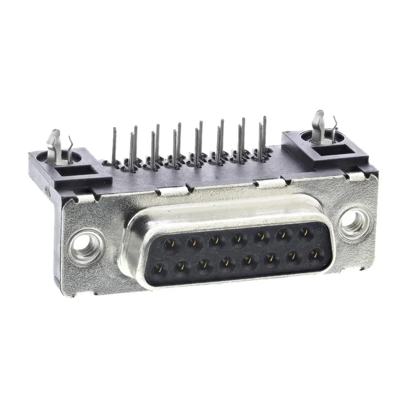 Amphenol Communications Solutions Delta D-Sub Connector 15 Way Right Angle Female Through Hole 2.74 mm Pitch D15S13A4GX00LF