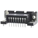 Amphenol Communications Solutions Delta D-Sub Connector 15 Way Right Angle Female Through Hole 2.74 mm Pitch D15S13A4GX00LF